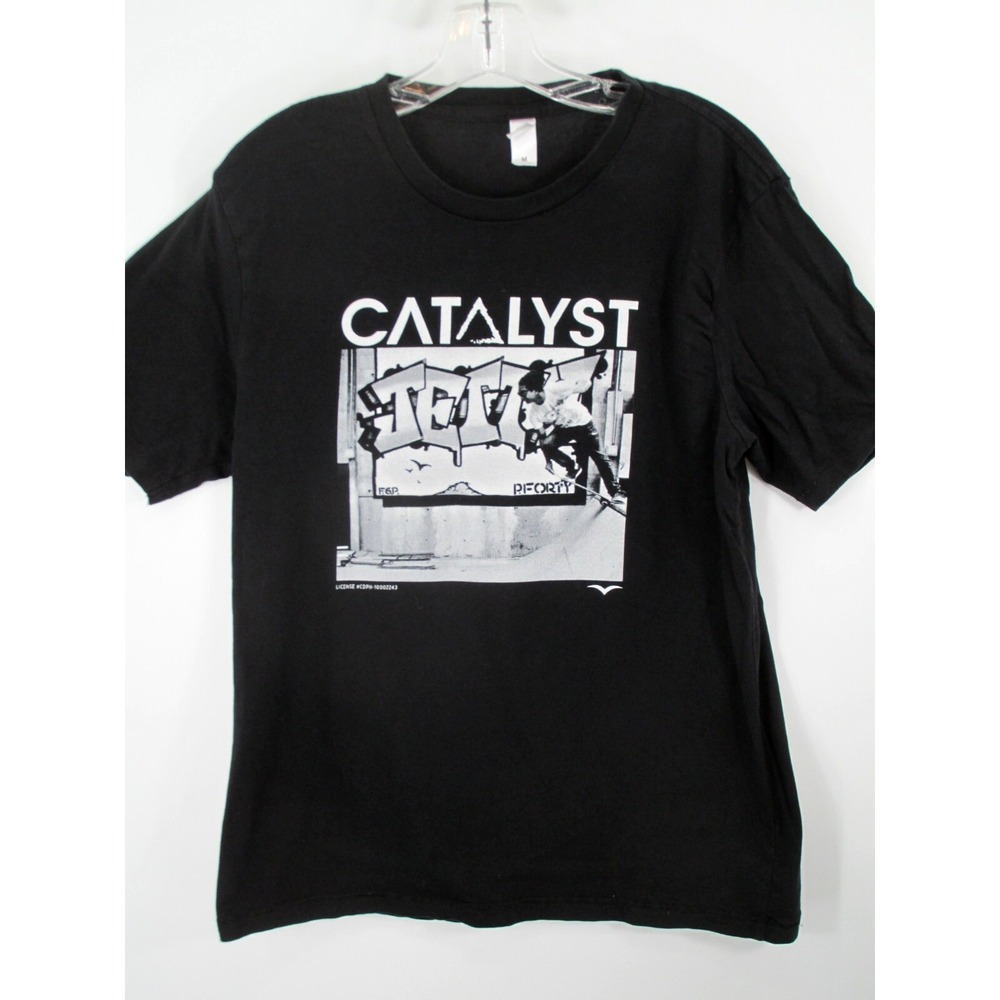 ALTERNATIVE 2023 JETTY + CATALYST T-Shirt Tee Men Medium Black Skateboard Urban